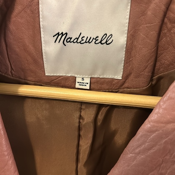 Madewell Washed Leather Motorcycle Jacket - Picture 2 of 3